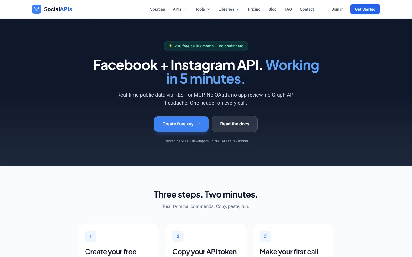SocialAPIs Facebook API website