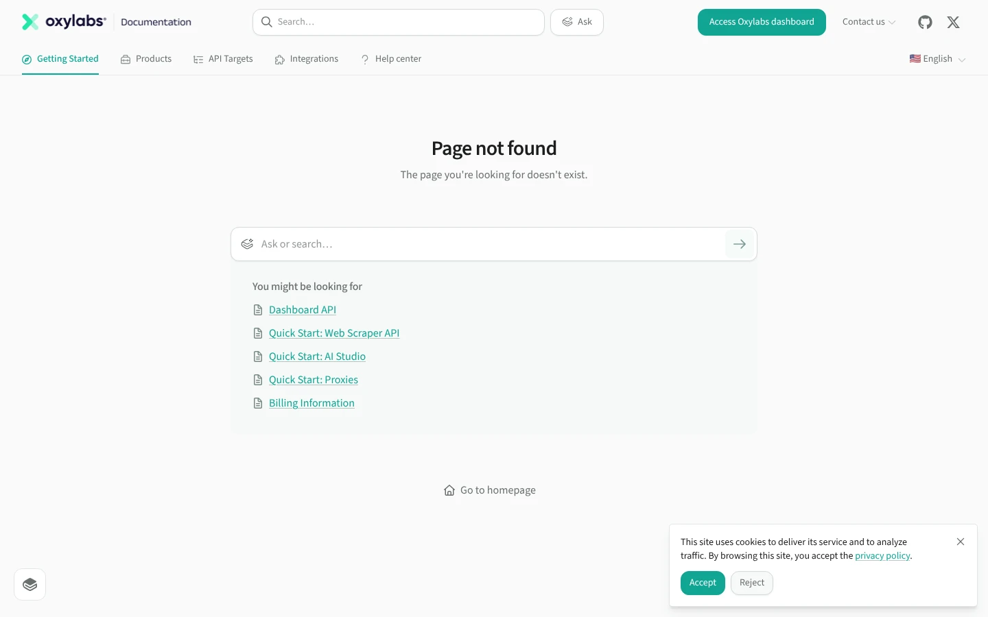 Oxylabs Video Data API website