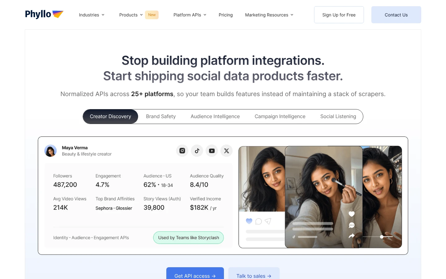Phyllo Official website snapshot