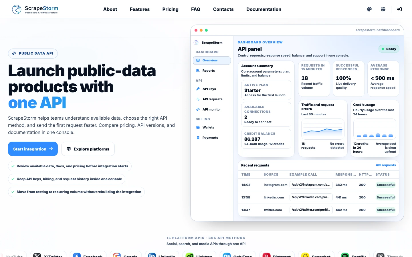 ScrapeStorm Official website snapshot